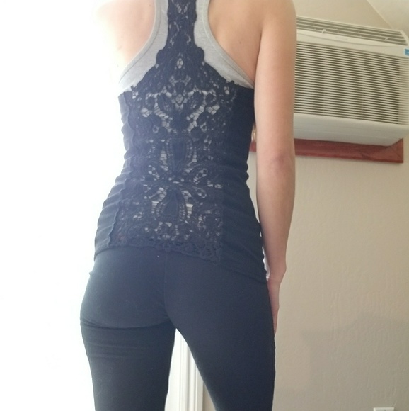 no brand Tops - Nwot  lot of 2 Crochet/large lace back tank tops